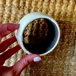 White leather bracelet